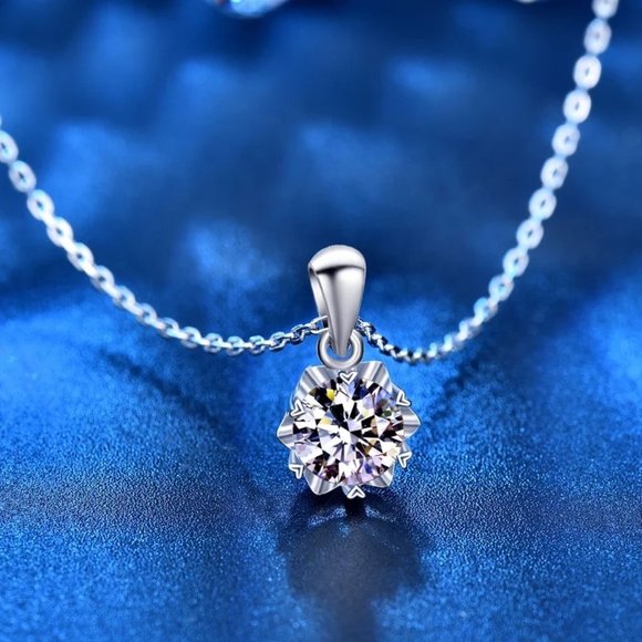 1ct. t.w. Diamond Brilliant Cut Necklace - Picture 5 of 16